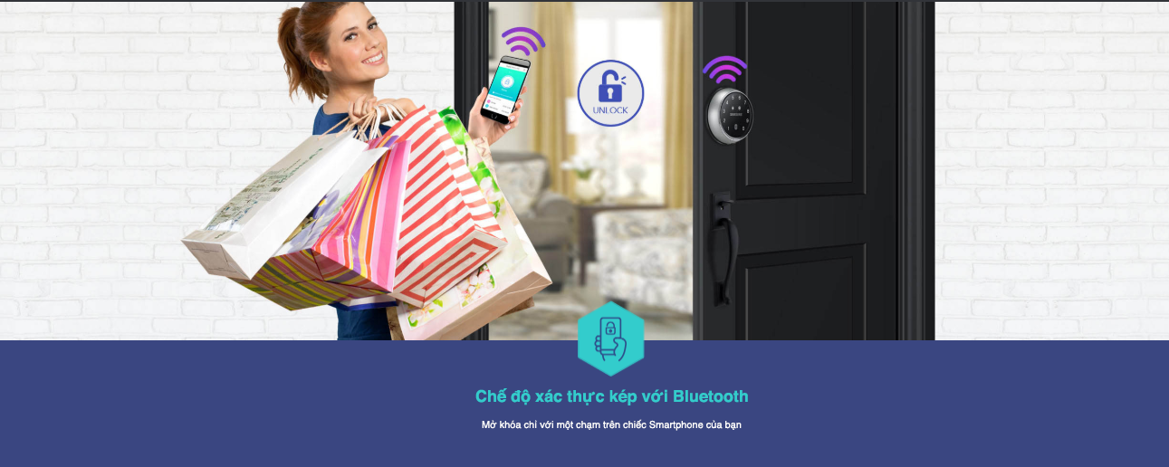 KHÓA THÔNG MINH SAMSUNG SHP DS705 KẾT NỐI BLUETOOTH