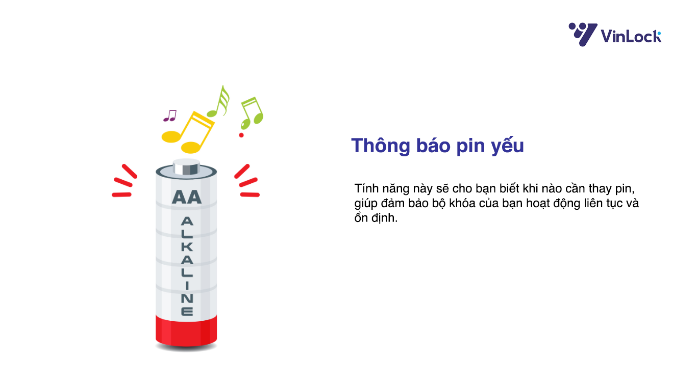 thông báo pin yếu