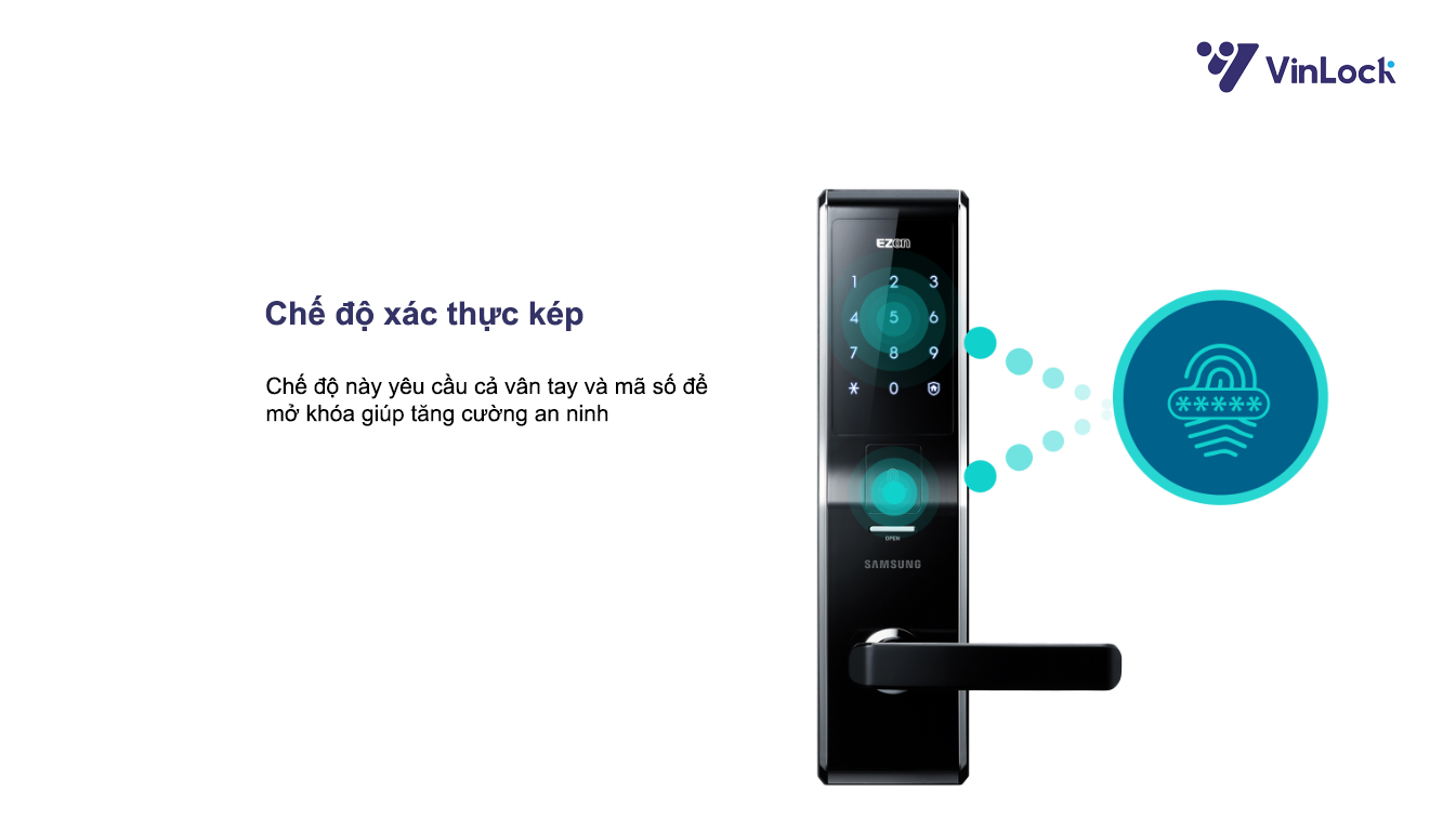 CHẾ ĐỘ XÁC THỰC KÉP TRÊN KHÓA ĐIỆN TỬ SAMSUNG SHS H705 FMR/EN