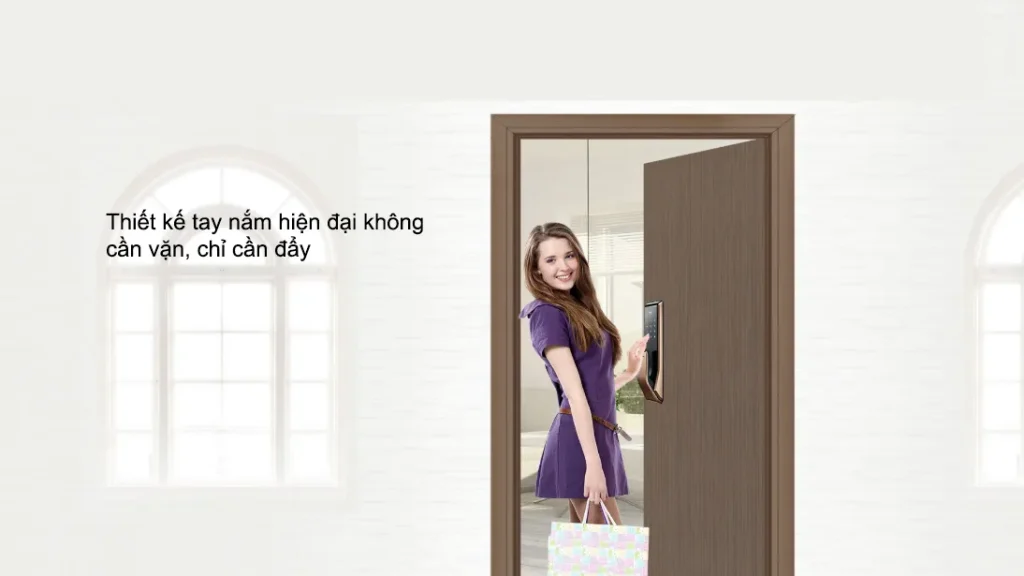 KHÓA CỬA ĐIỆN TỬ SAMSUNG SHS P717 LMG/EN 7 thiet ke tay cam KHOA CUA DIEN TU SAMSUNG SHS P717 LMG EN