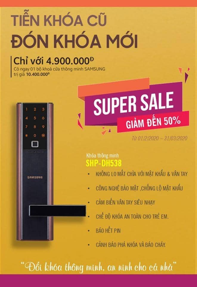 ĐỔI KHÓA THÔNG MINH - AN NINH CHO CẢ NHÀ CHỈ VỚI 4.900.000đ 32 khuyen-mai-samsung
