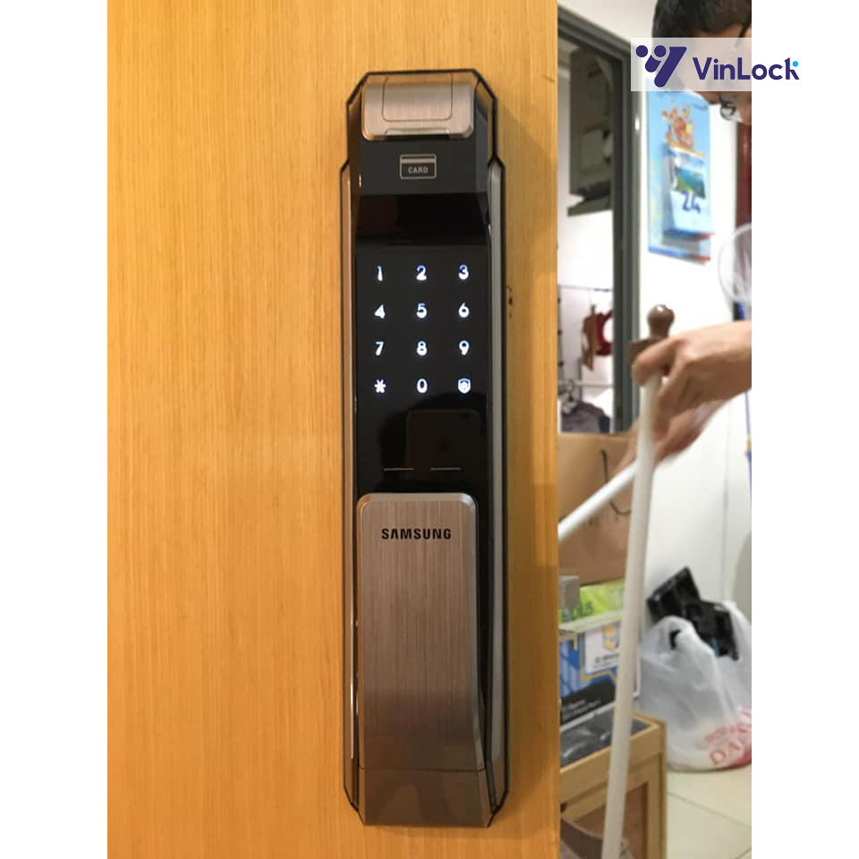 LẮP ĐẶT KHÓA VÂN TAY SAMSUNG SHS-P718 TẠI MASTERI THẢO ĐIỀN, Q.2, TP.HCM