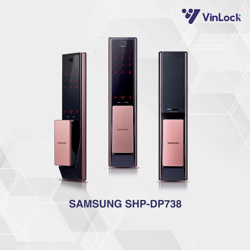 KHÓA CỬA VÂN TAY NÀO TỐT TRÊN THỊ TRƯỜNG HIỆN NAY? 16 Khóa vân tay Samsung SHP DP 738
