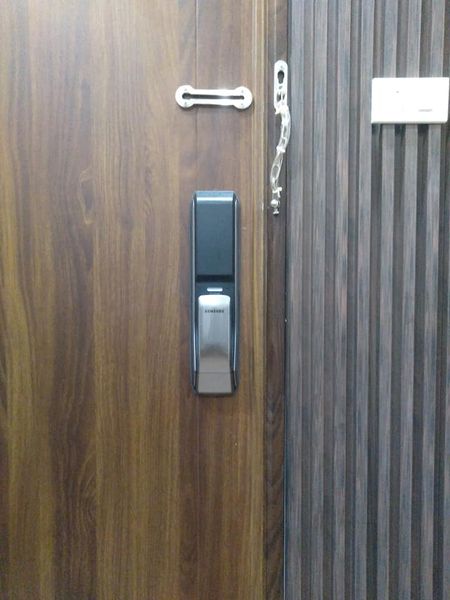 LẮP KHÓA CỬA VÂN TAY SAMSUNG SHS-P718 PUSH PULL TẠI FLC ĐẠI MỖ