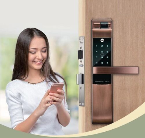 DẤU HIỆU NHẬN BIẾT Ổ KHÓA CỬA VÂN TAY KÉM CHẤT LƯỢNG 2 Khoá cửa vân tay Yale YDM7116 RB - quản lý trên smartphone