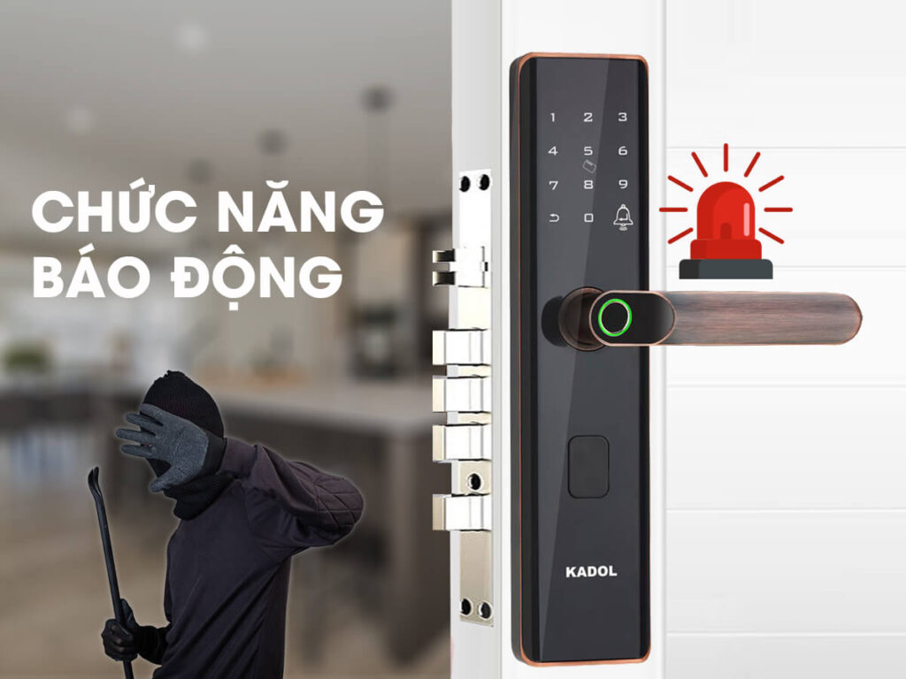 KHÓA VÂN TAY KADOL S7 PRO có chức năng báo động tự động