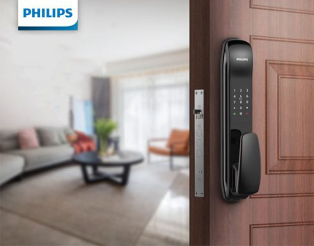 TOP 3 MẪU KHÓA CỬA VÂN TAY PHILIPS CAO CẤP NHẤT HIỆN NAY 3 khóa vân tay philip 9100