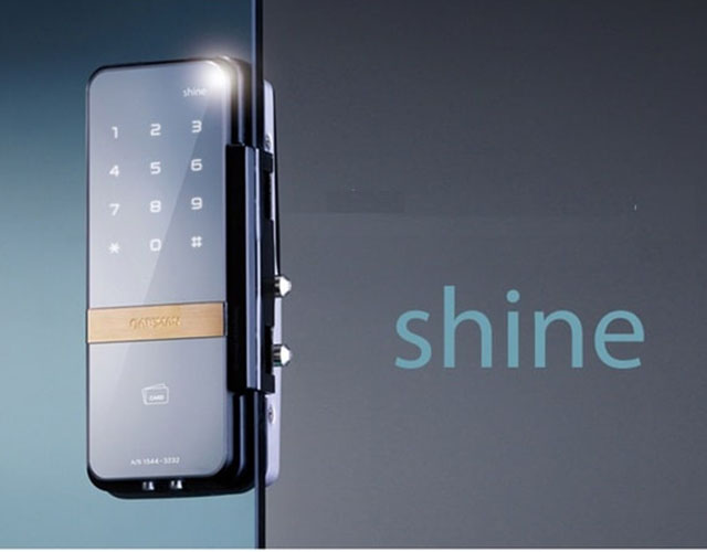 khóa điện tử cửa kính gateman shine