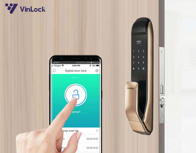 Khóa cửa vân tay Hàn Quốc