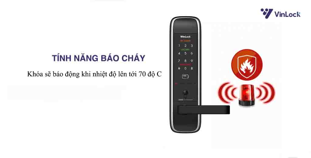 khóa điện tử Winlock ST300 báo cháy