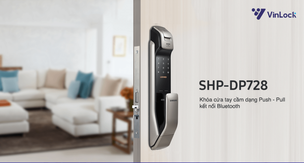 Khóa điện tử tích hợp chuông camera Samsung SHP-DP 728