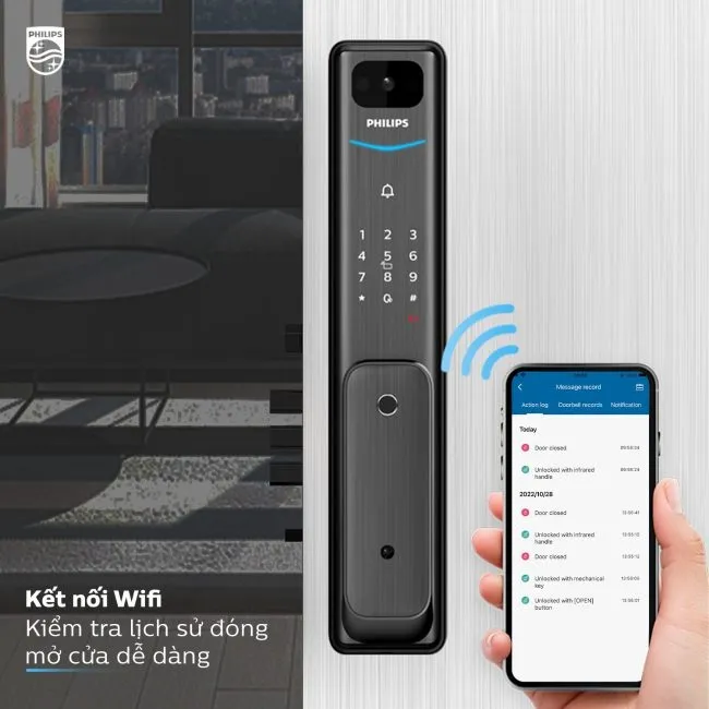 KHÓA THÔNG MINH CÓ CAMERA PHILIPS ALPHA-VP-5HWS kết nối wifi_8