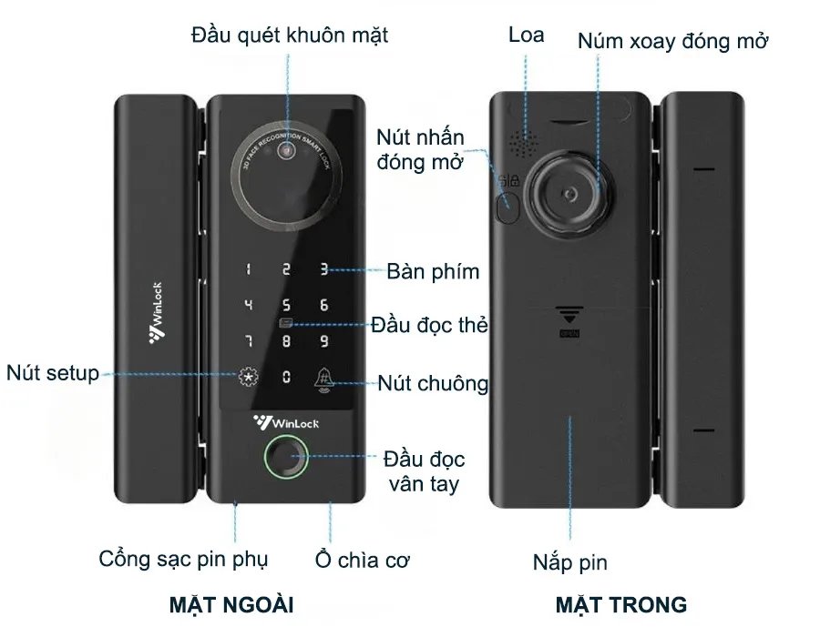 Cấu tạo khóa cửa kính khuôn mặt Winlock 8800K_17