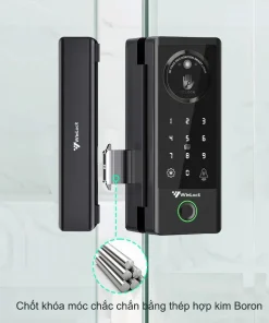 Khóa cửa kính Face ID Winlock TT-590G 5 thiet ke chot KHOA CUA KINH KHUON MAT WINLOCK 8800K 20