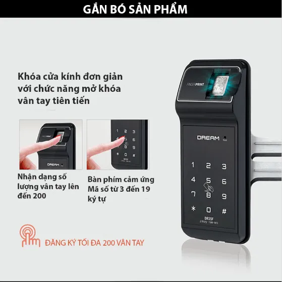 04 LỢI ÍCH KHI DÙNG KHÓA VÂN TAY CHO CỬA KÍNH HIỆN ĐẠI 5 lợi ích khi dùng khoá vân tay cho cửa kính