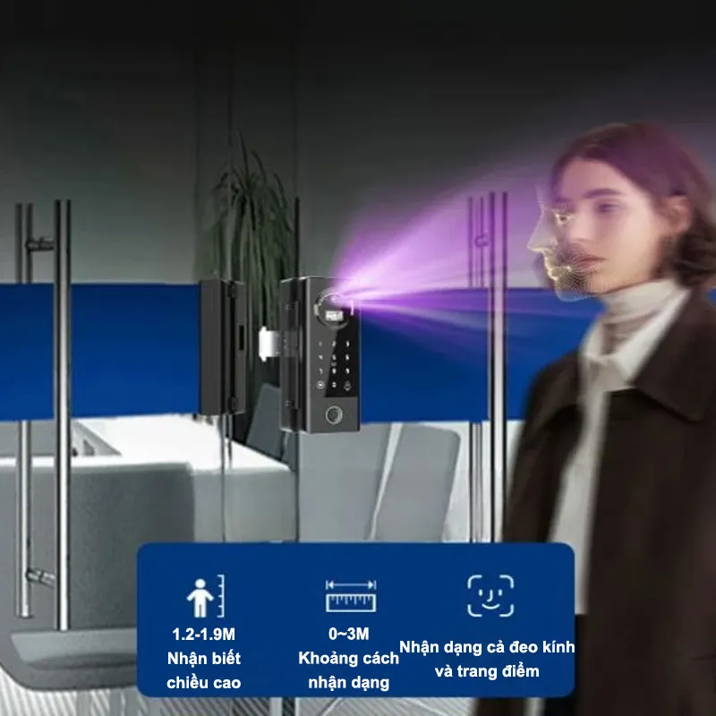 An toàn & đẳng cấp với khóa cửa kính khuôn mặt Winlock 8800K 22 khóa cửa kính khuôn mặt Winlock 8800K