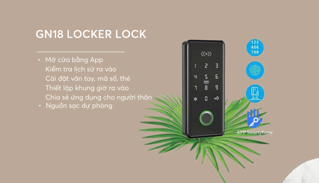 Khóa cửa thông minh GN18 10 GN18 2