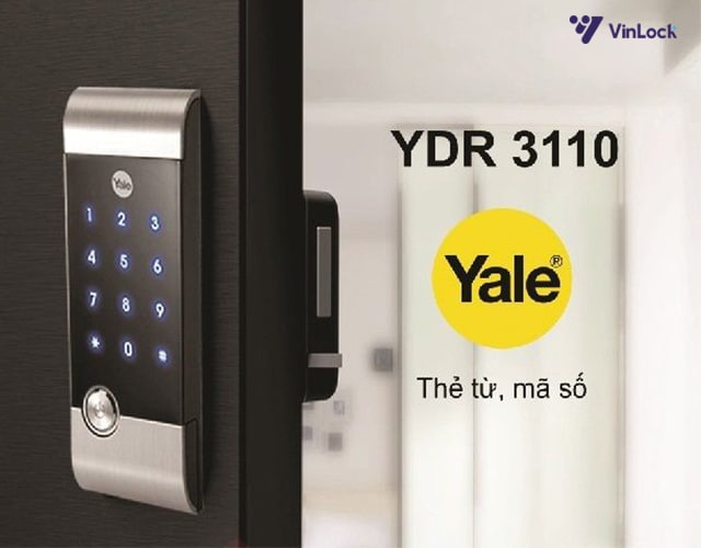 Top 4 khóa điện tử Yale cho cửa thông phòng đáng mua nhất 1 khóa điện tử Yale cho cửa thông phòng - YDR 3110+