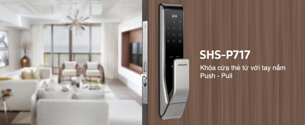 Khóa điện tử Samsung SHS P717 có nên mua? Ưu nhược điểm và giá bán 1 Khóa điện tử Samsung SHS P717 có nên mua