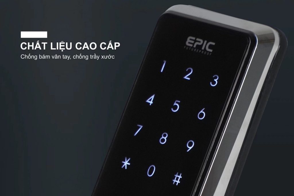 Top 3 khóa vân tay Epic cho cửa nhôm kính tốt nhất 2026 - An toàn, sang trọng và dễ lắp đặt 1 khoá vân tay Epic cho cửa nhôm kính