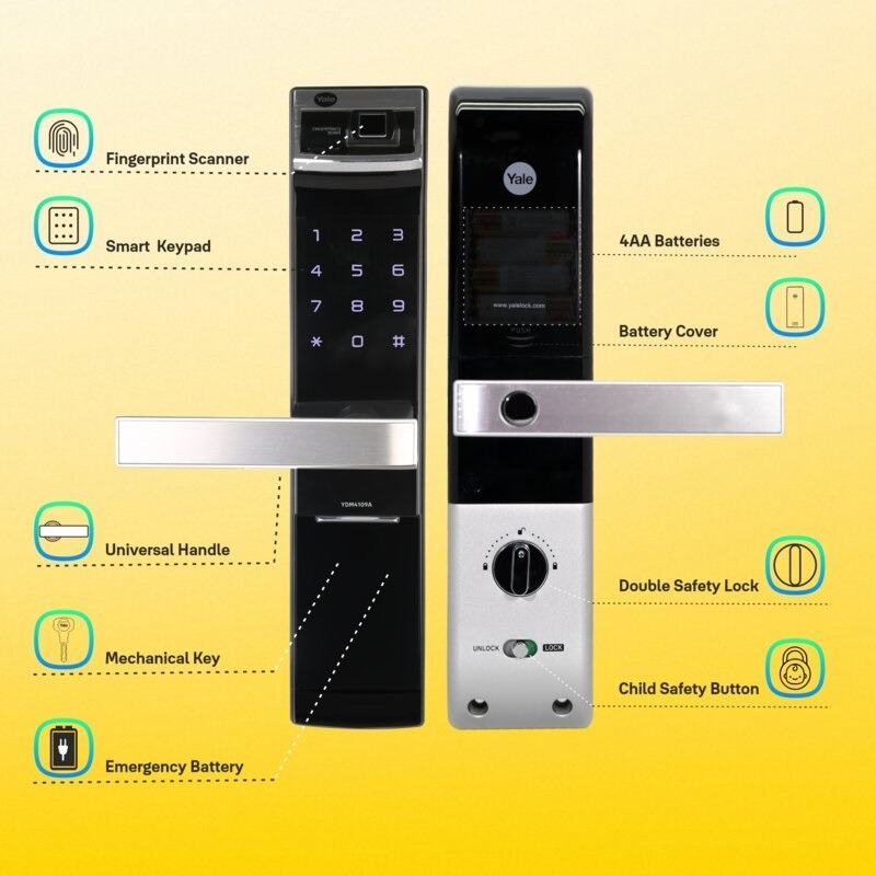 Đánh giá khóa điện tử Yale YDM 4109A BLK chi tiết từ thiết kế đến tính năng 2 đánh giá khoá điện tử Yale YDM 4109A BLK