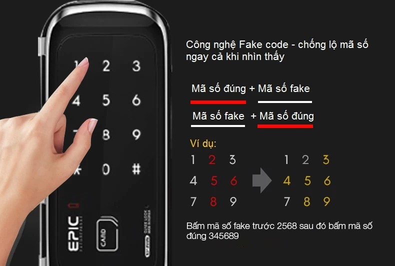 Khóa điện tử Epic ES 303 GS R cho cửa kính: Thiết kế tinh gọn, an toàn vượt trội và dễ sử dụng 2 khoá điện tử Epic ES 303 GS R cho cửa kính