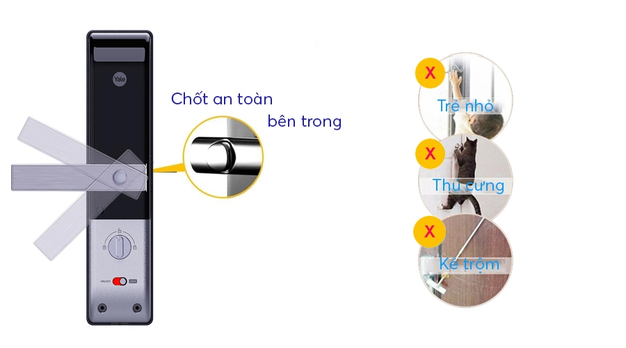 Khóa thông minh Yale YDM 3109AF MB 17 3109AF chot an toan
