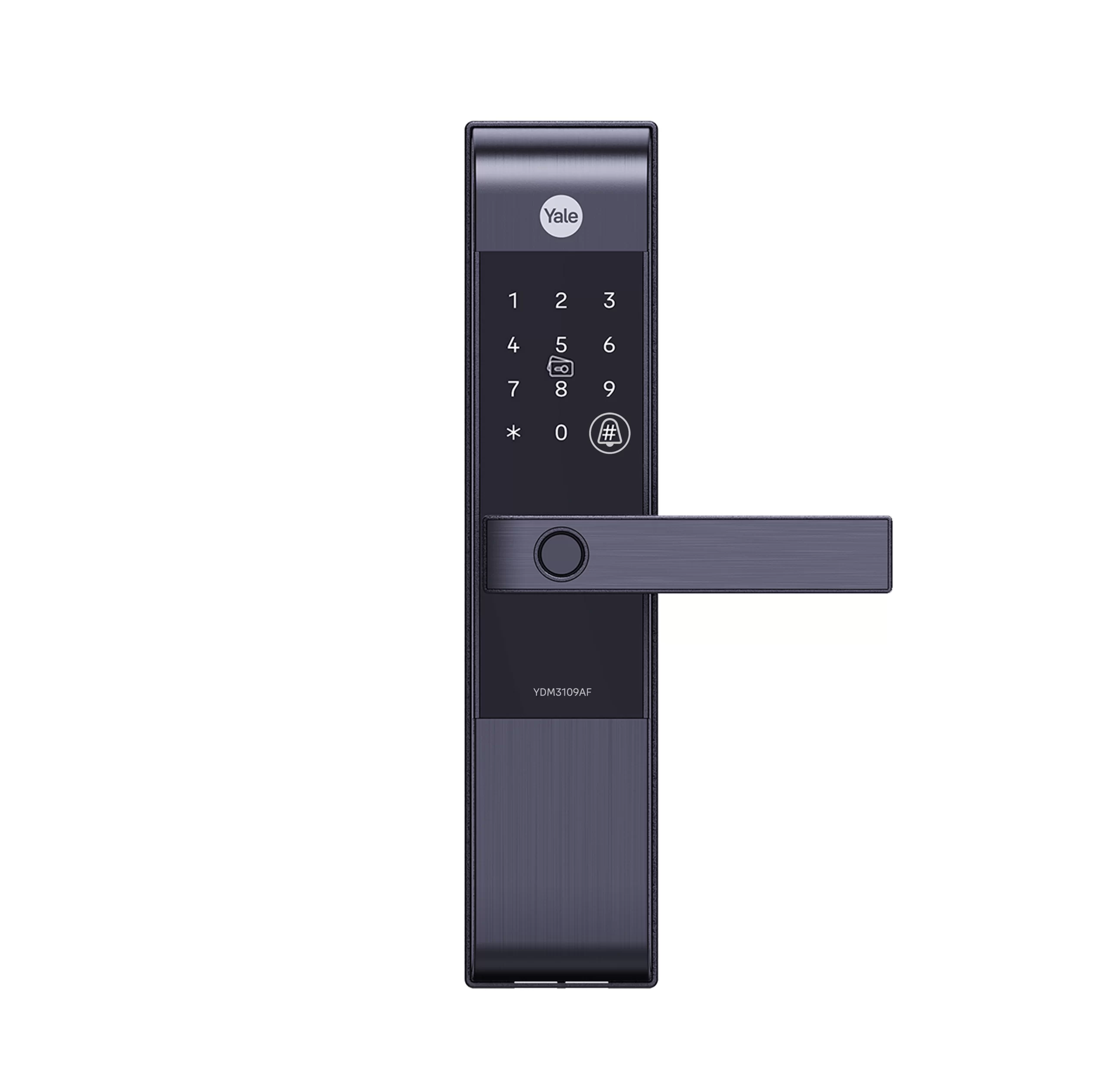 Khóa thông minh Yale YDM 3109AF MB 1 YDM3109AF Black Front Body 1 scaled