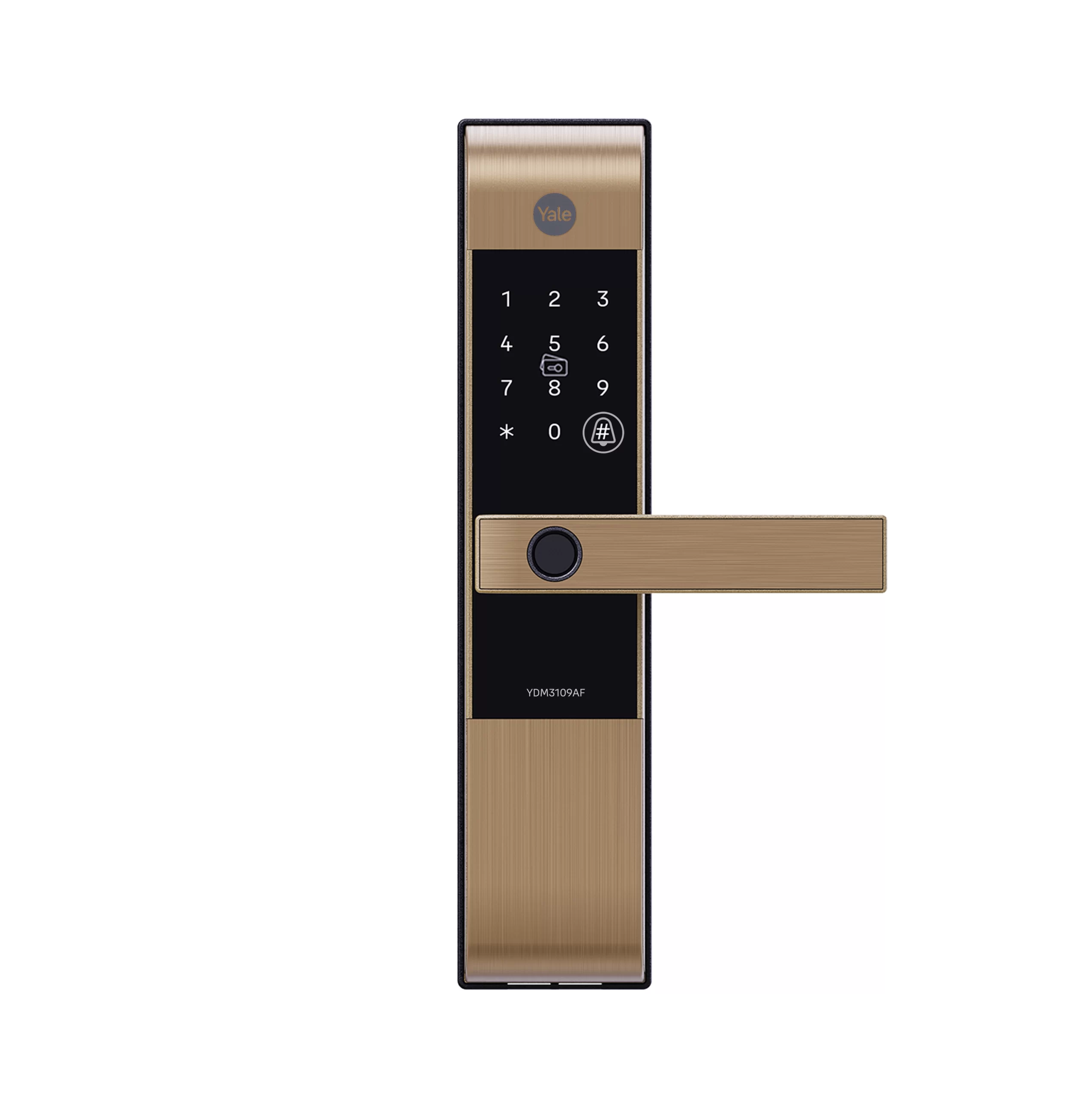 Khóa thông minh Yale YDM 3109AF CG 1 YDM3109AF Gold Front Body 1 scaled
