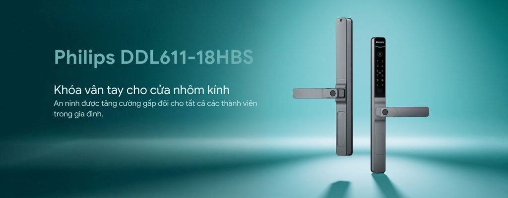 Khóa cửa nhôm Philips DDL611S-5HBS 6 Philips DDL611S
