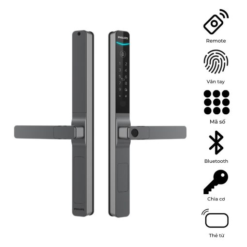 Khóa cửa nhôm Philips DDL611S-5HBS 2 Philips DDL611S 5hbs 3